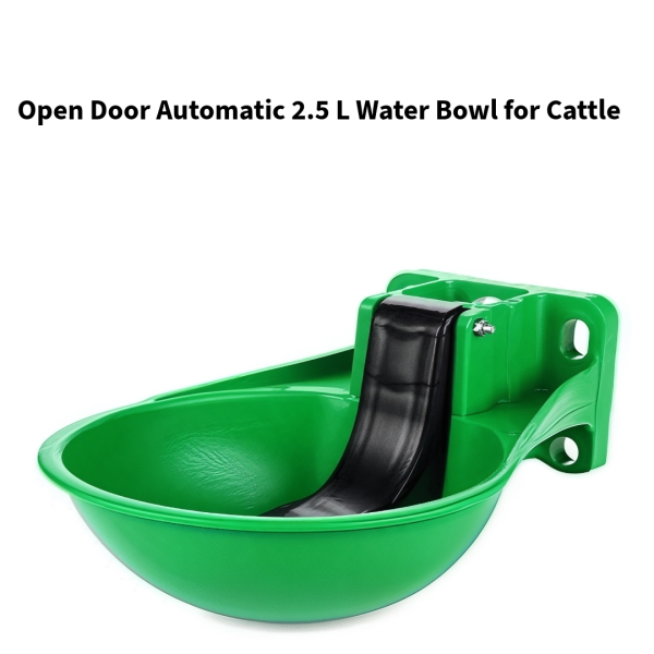 Open-Door-Automatic-2.5-L-Water-Bowl-for-Cattle---Durable-Plastic-Drinker